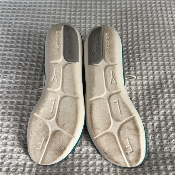 Fly London Teal and Cream Sandals - Picture 2 of 5